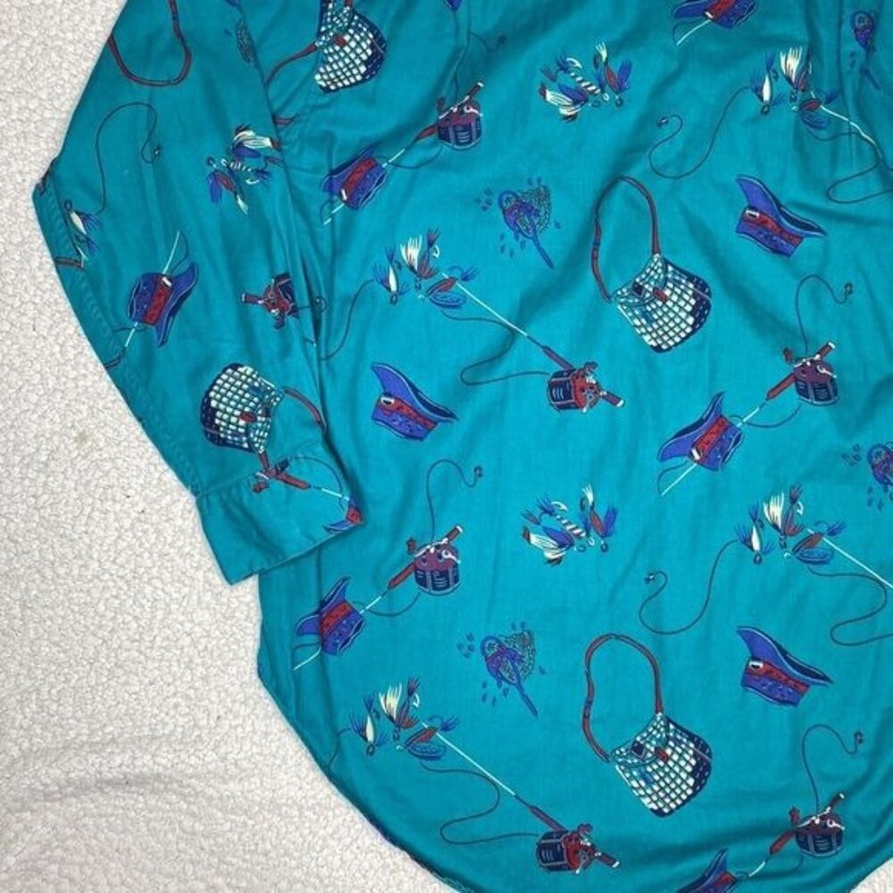 GAP Fishing AOP Long Sleeve Button Down: Size Small - Picture 7 of 12